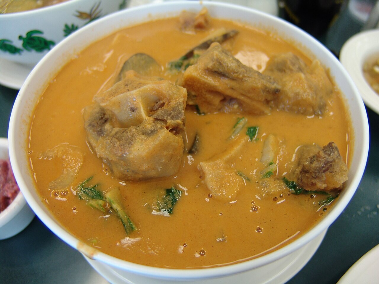 Kare-Kare: Filipino Peanut Stew with Oxtail and Vegetables - Kare-kare oxtail stew.