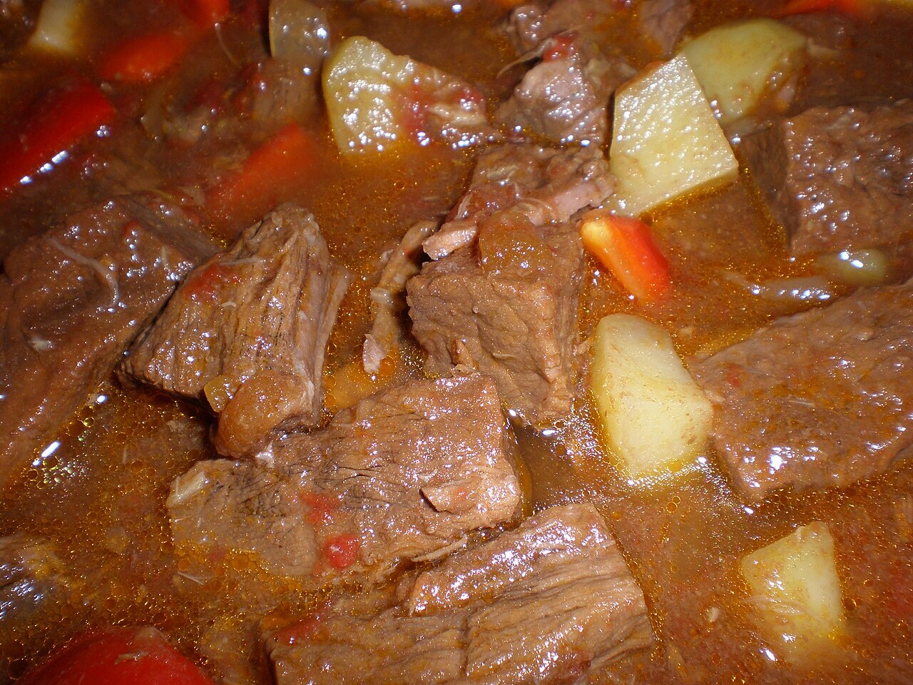 Filipino Tomato Stew Guide: Menudo, Afritada, Mechado, and Kaldereta - Cooked mechado.
