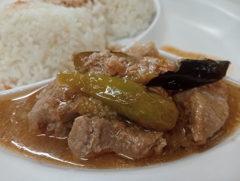 Pork Binagoongan: Filipino Pork with Shrimp Paste and Eggplant recipe