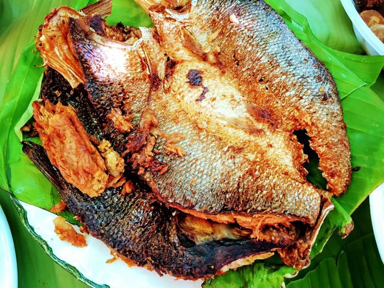 Daing na Bangus with Garlic Rice and Tomato Salad - Daing na bangus.