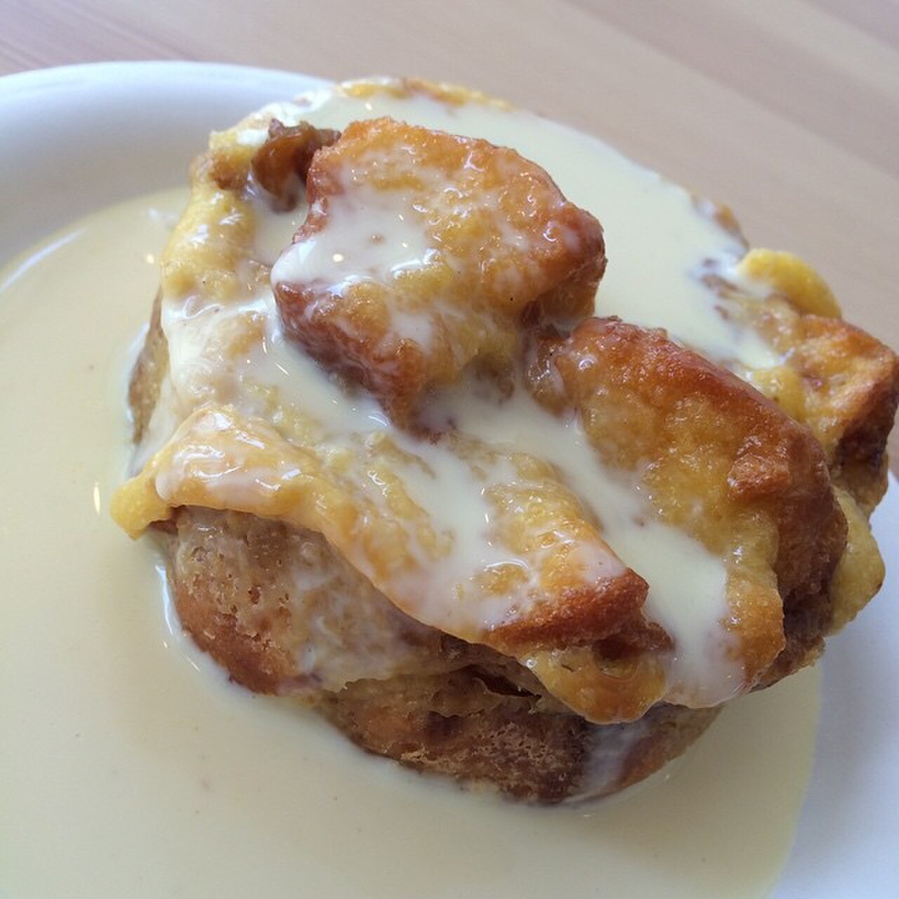 Pandesal Bread Pudding with Coconut Caramel - Filipino bread pudding reference.