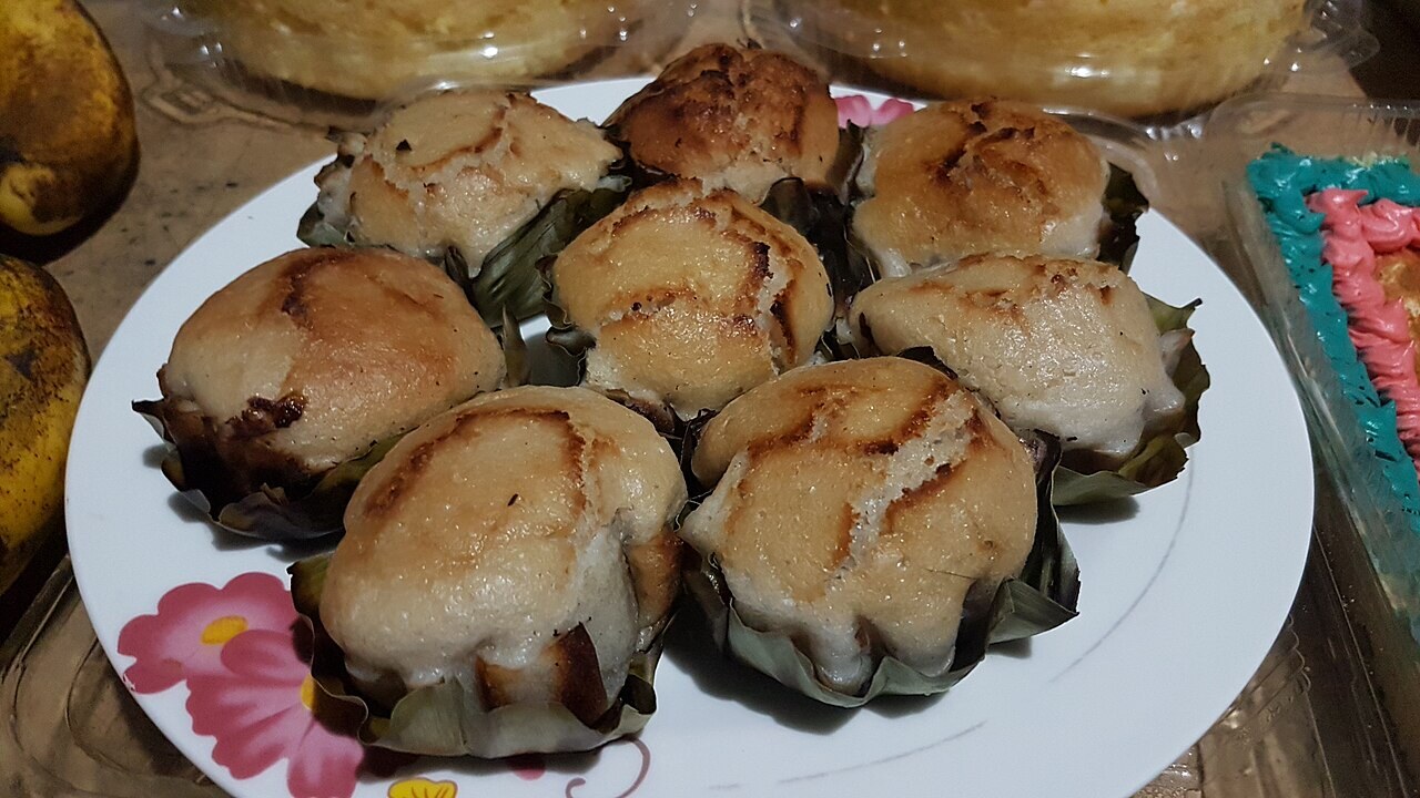Bibingka: Filipino Coconut Rice Cake - Bibingka served on a plate.