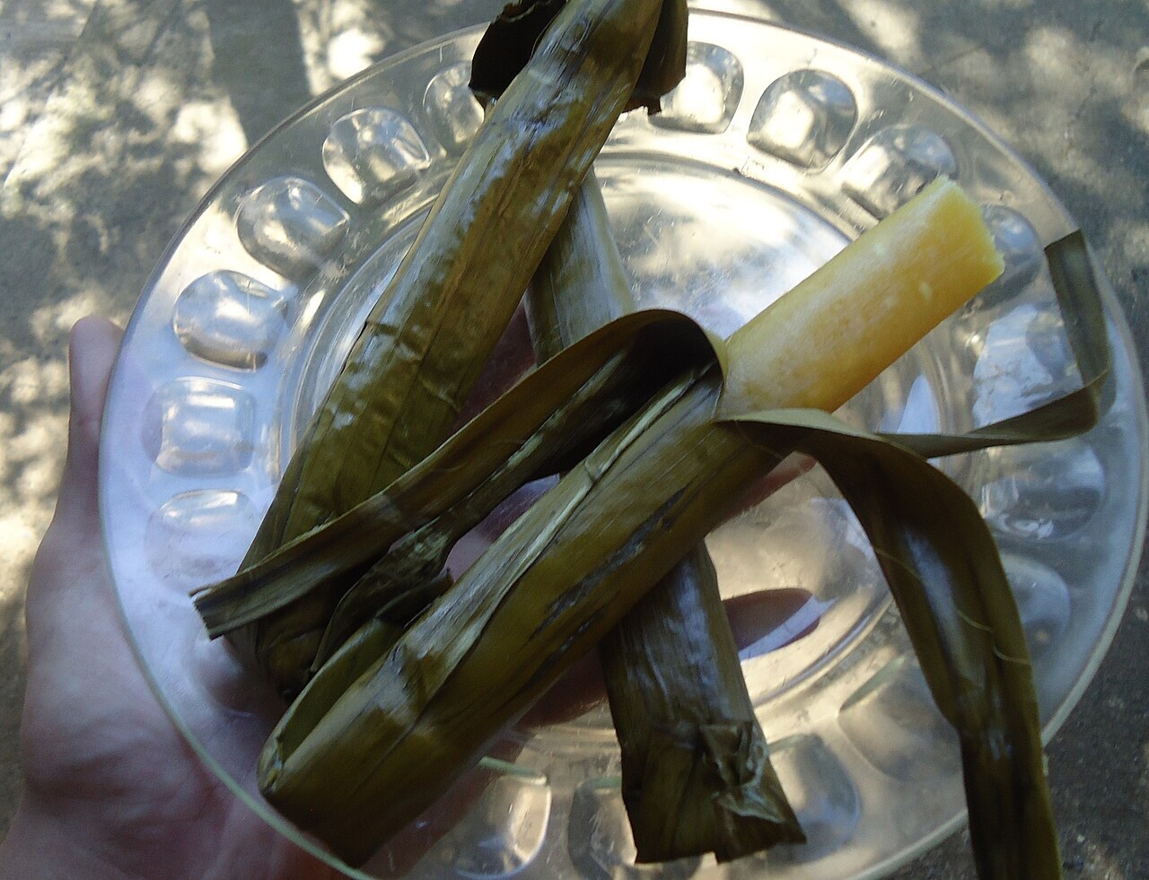 Cassava Suman: Coconut Cassava Bundles - Cassava Suman from the Philippines.