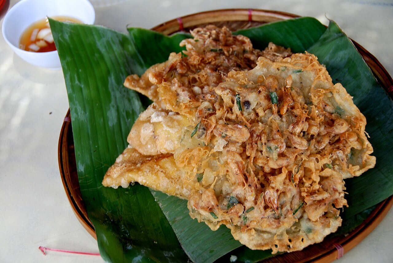Ukoy: Filipino Shrimp and Vegetable Fritters - Ukoy (shrimp fritters) from Vigan, Philippines.
