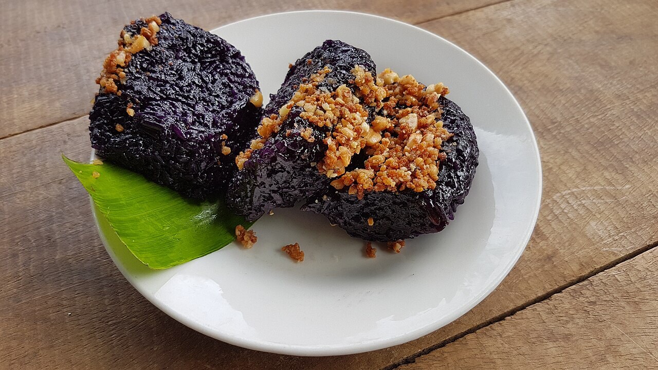 Puto Maya with Sikwate: Cebuano Sticky Rice and Hot Chocolate - Puto maya, a glutinous rice cake from the Philippines.