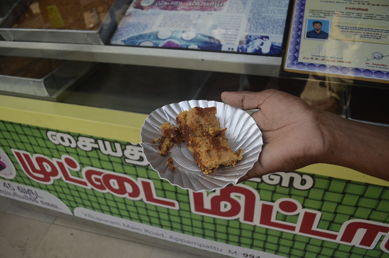 Filipino Egg Pie: Bakery Custard Pie - Egg Pie (Muttai Mittai in Tamil) from Appampattu village, Viluppuram district.