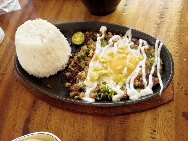 Sisig Fried Rice with Crispy Pork and Egg recipe