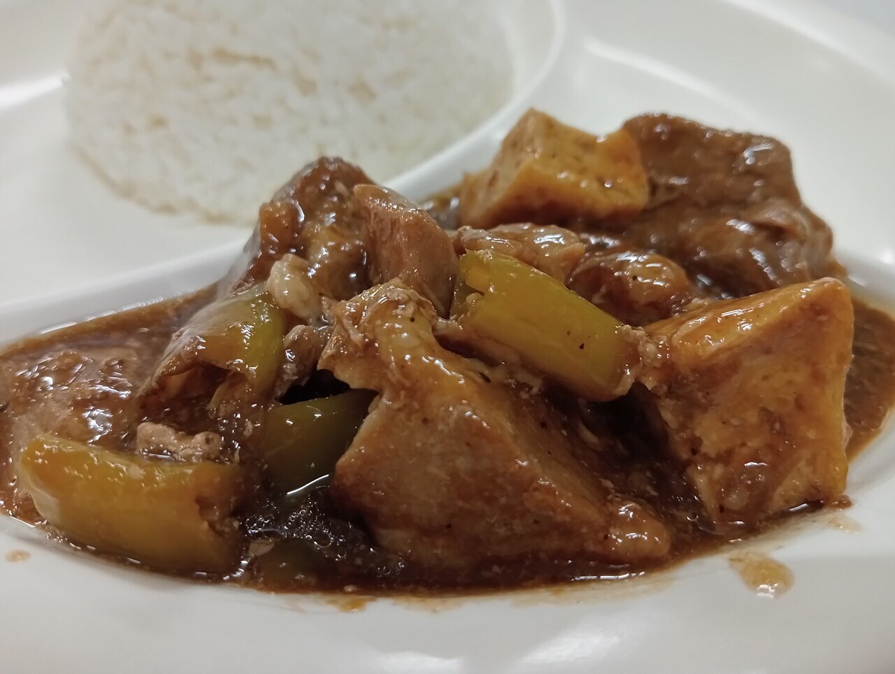 Tokwa't Baboy: Fried Tofu and Pork with Soy-Vinegar Dressing - Tokwa't Baboy, Apr 2024.
