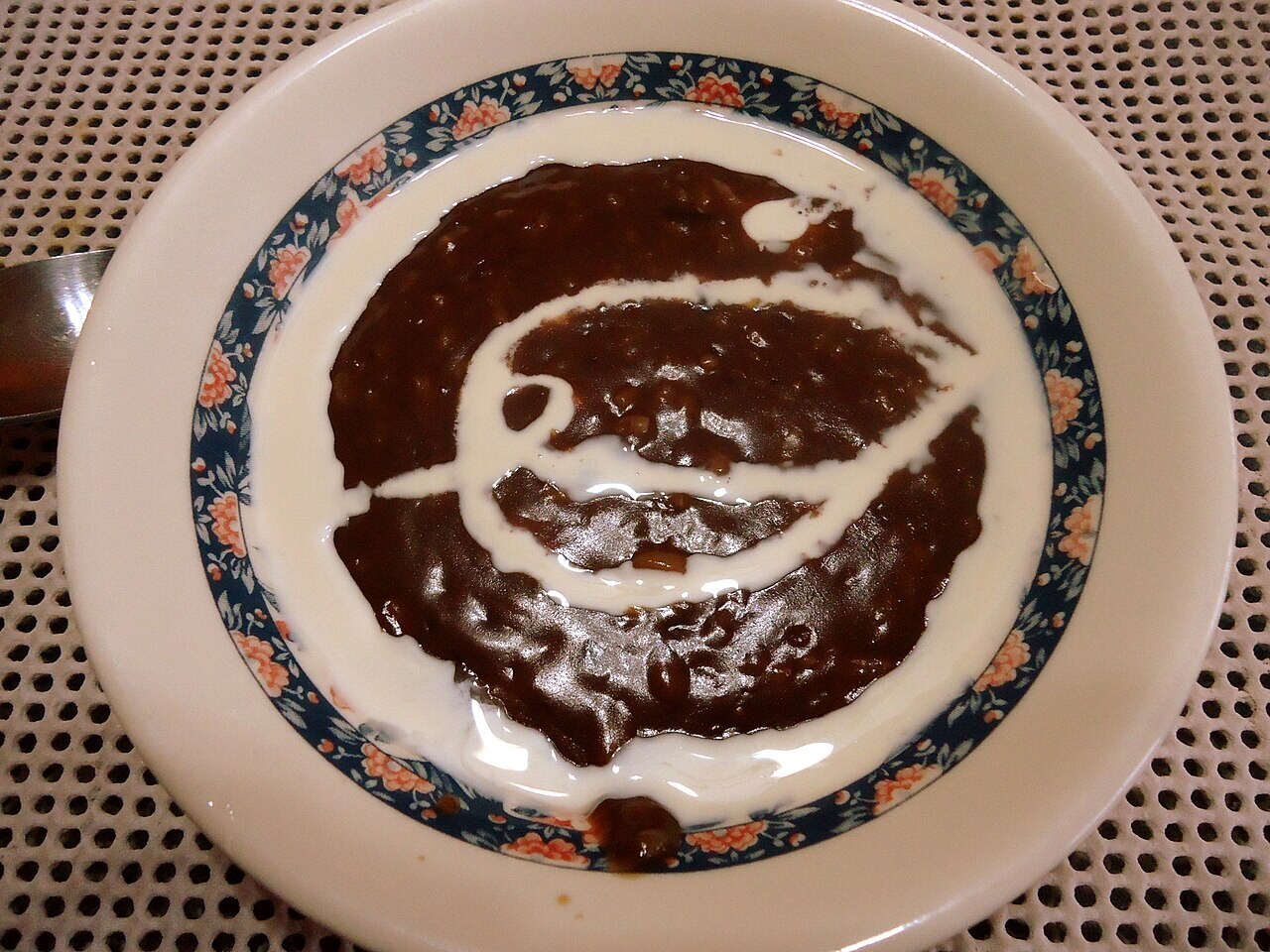 Champorado: Filipino Chocolate Rice Porridge - Classic champorado bowl.