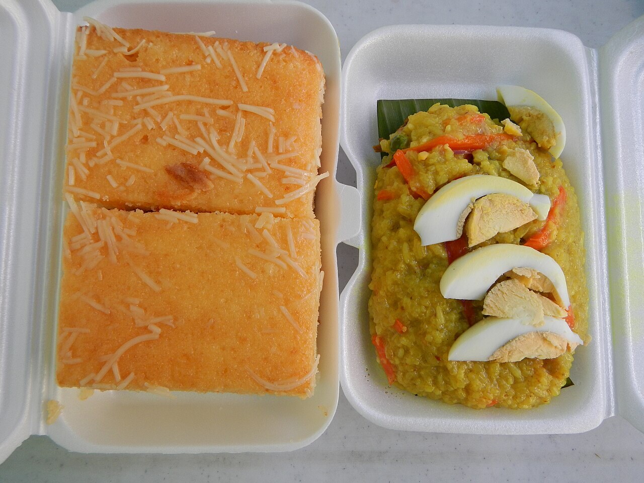 Bringhe: Kapampangan Coconut Turmeric Rice - Cheesecake and bringhe rice.