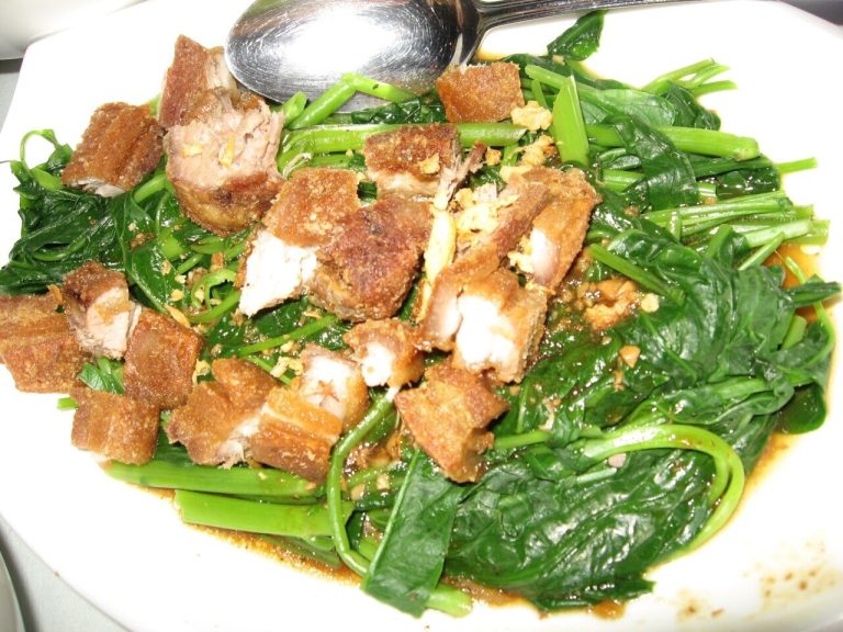 Adobong Kangkong: Filipino Water Spinach Adobo recipe