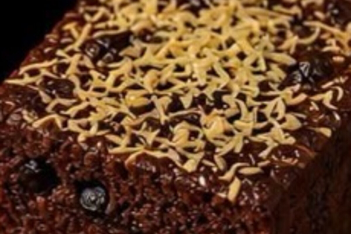 Chocolate Cassava Cake serving idea.