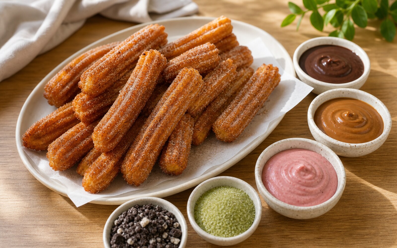 Churros Six Ways serving idea.