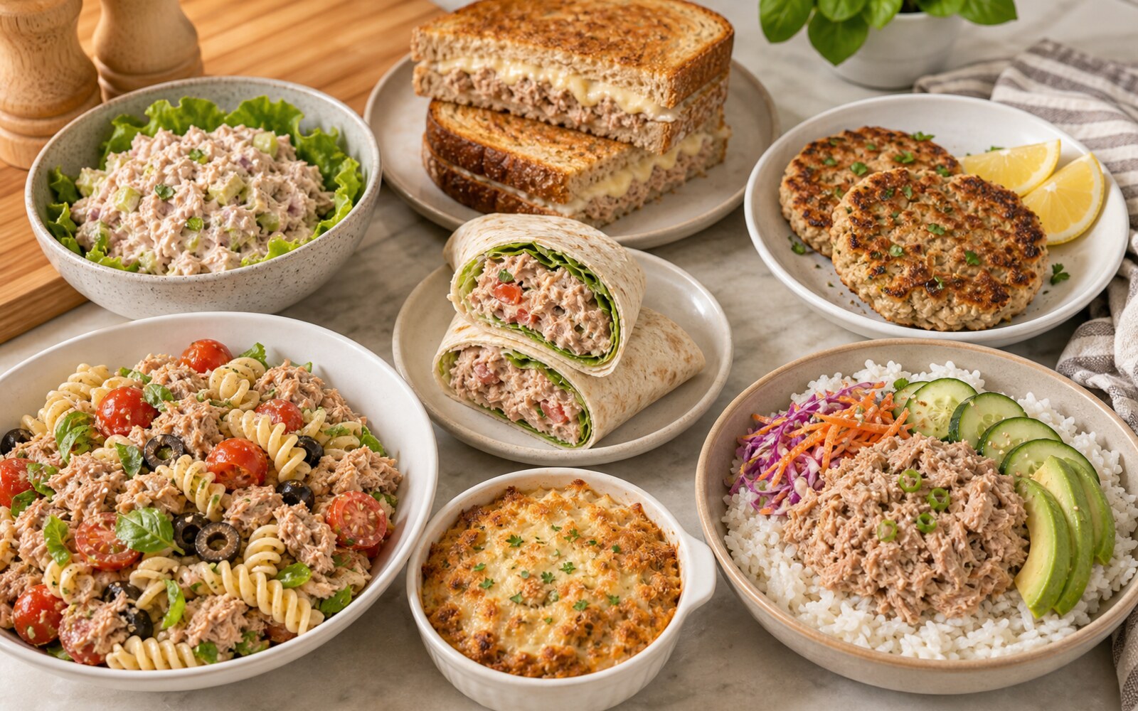 Easy Canned Tuna Meals serving idea.
