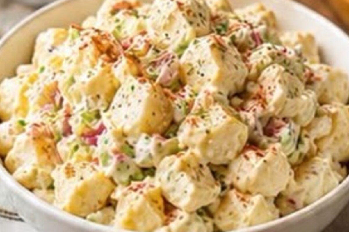 Filipino-American Classic Potato Salad serving idea.