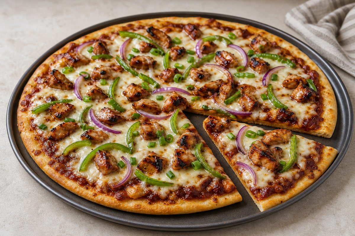 Filipino BBQ Chicken Pizza recipe