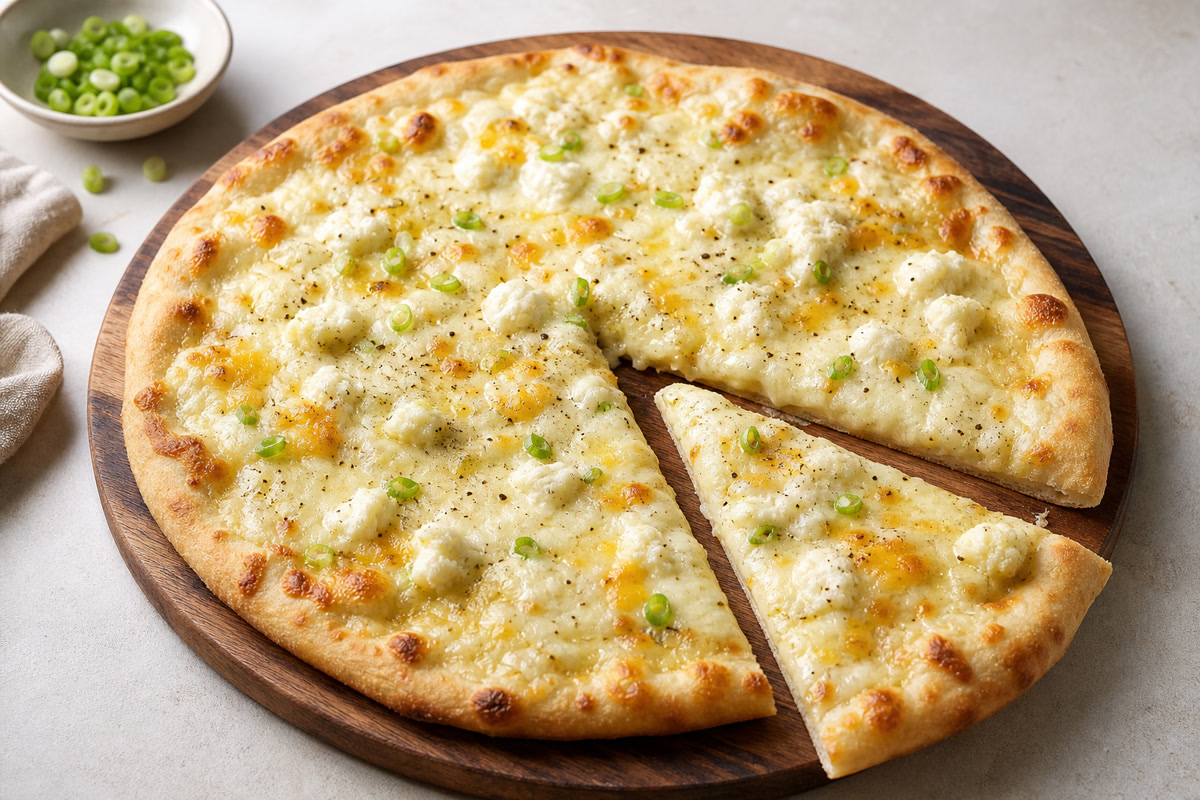 Four-Cheese Kesong Puti Pizza recipe