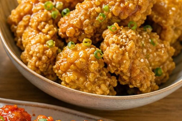 Honey Butter Korean Fried Chicken recipe