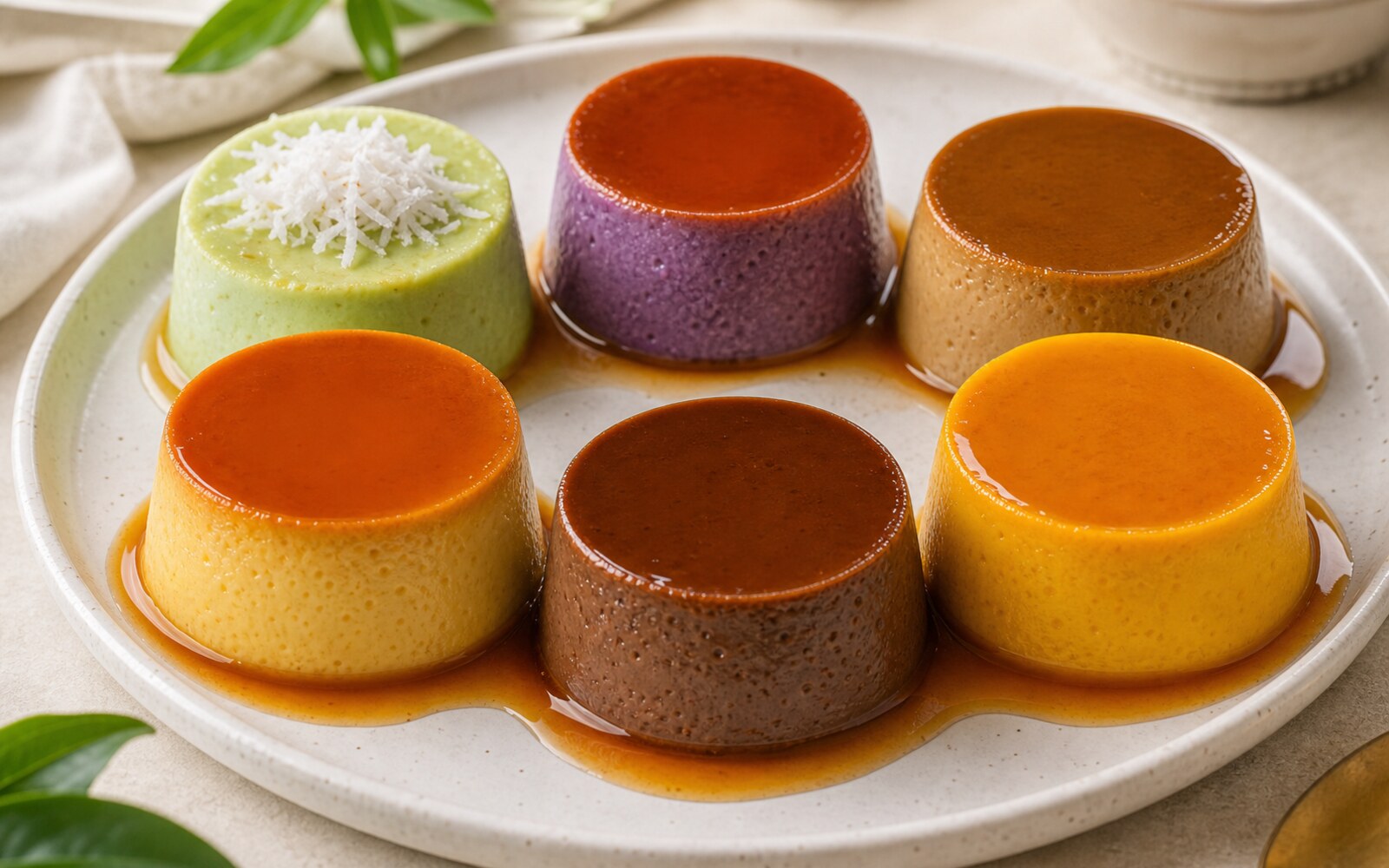 Leche Flan Variations serving idea.