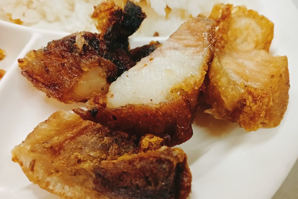 Lechon kawali crispy Filipino pork belly