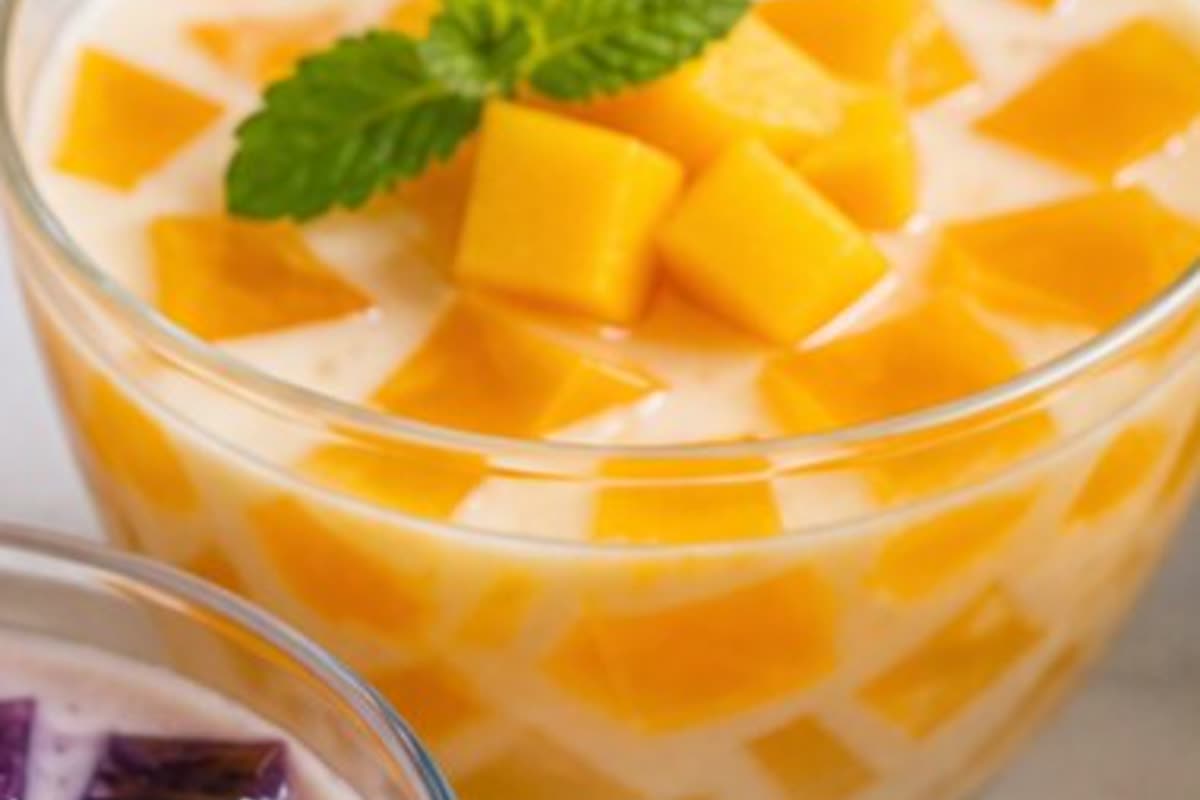 Mango Broken Glass Gelatin