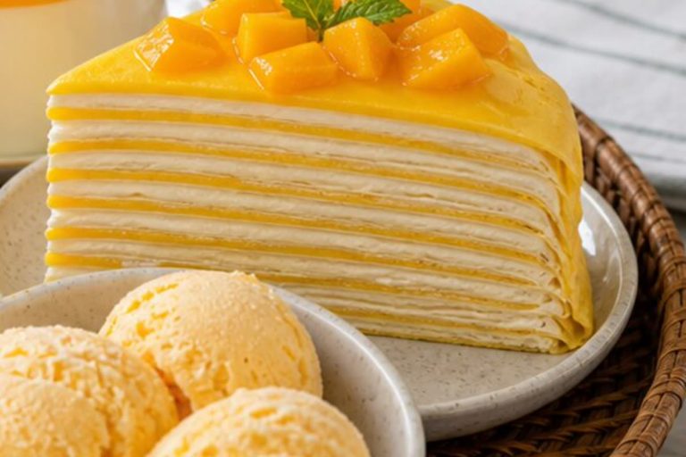 Mango Crepe Cake recipe