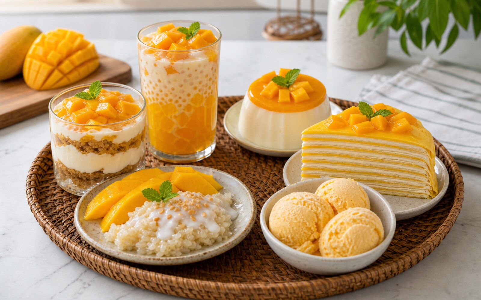 Mango Dessert Variations serving idea.