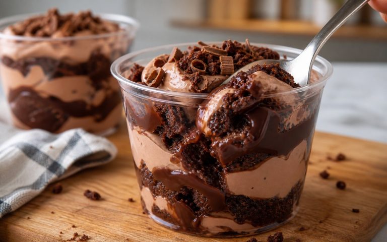Purple Yam-Inspired Choco Moist Messy Cup recipe