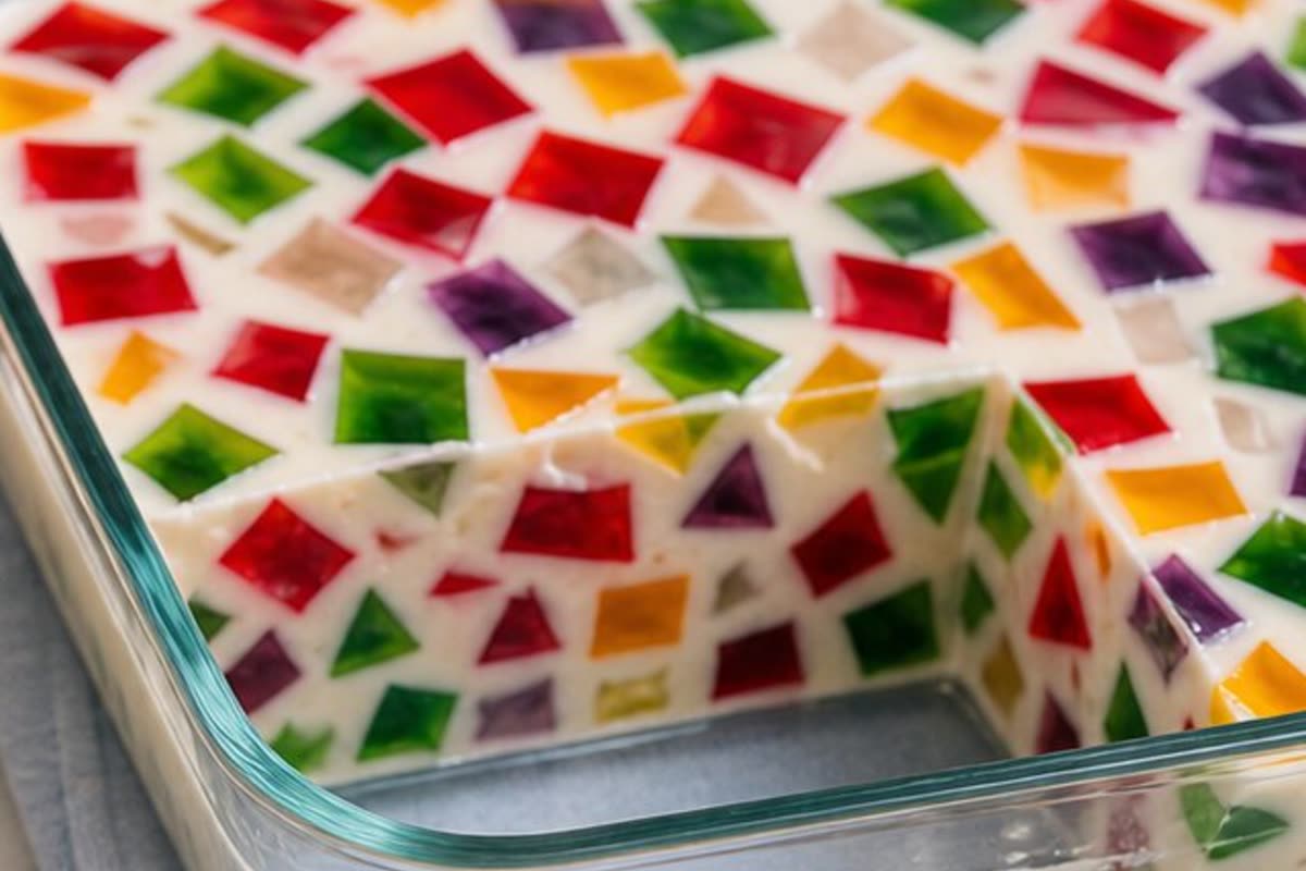 Rainbow Broken Glass Gelatin