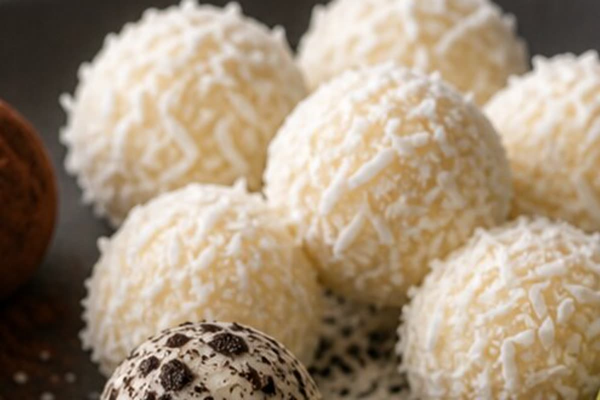 White Chocolate Coconut Truffles
